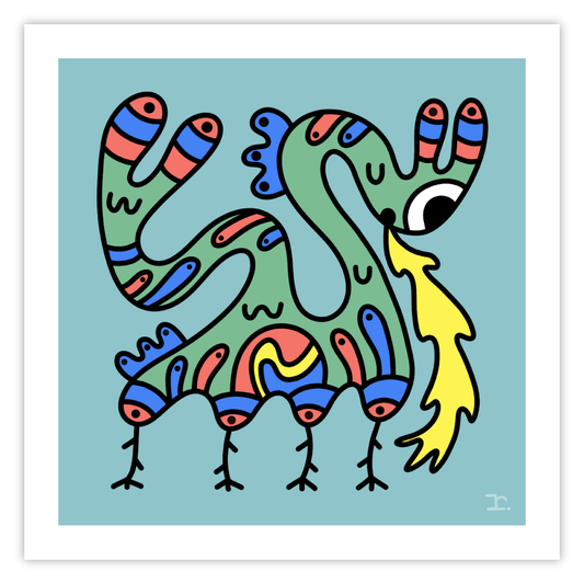 "SQUIRMEES #386" - PRINT