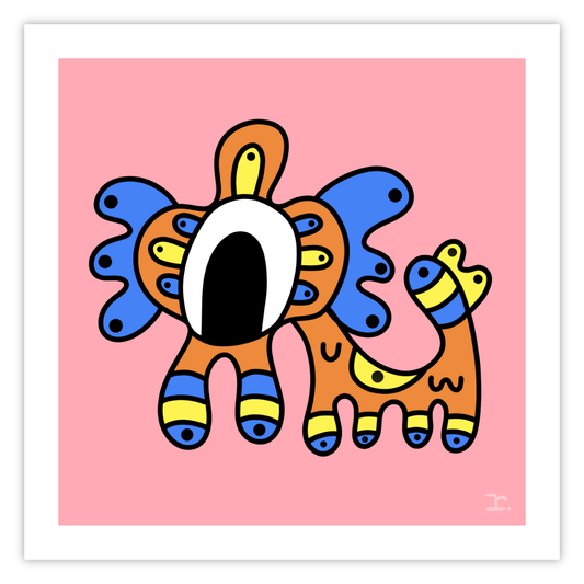 "SQUIRMEES #395" - PRINT